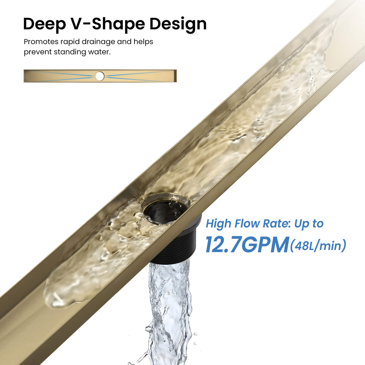 32 inch Tile-in Linear Shower Drain - CFD-3201