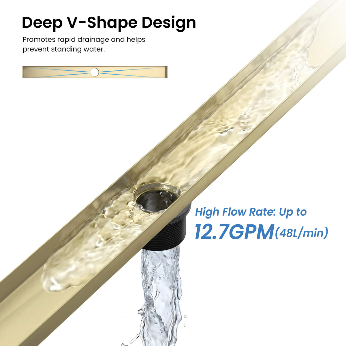 32 inch Tile-in Linear Shower Drain - CFD-3201