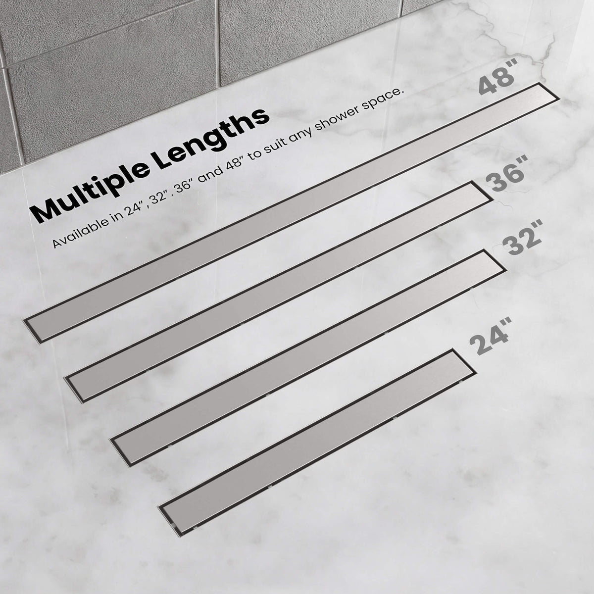 32 inch Tile-in Linear Shower Drain - CFD-3201
