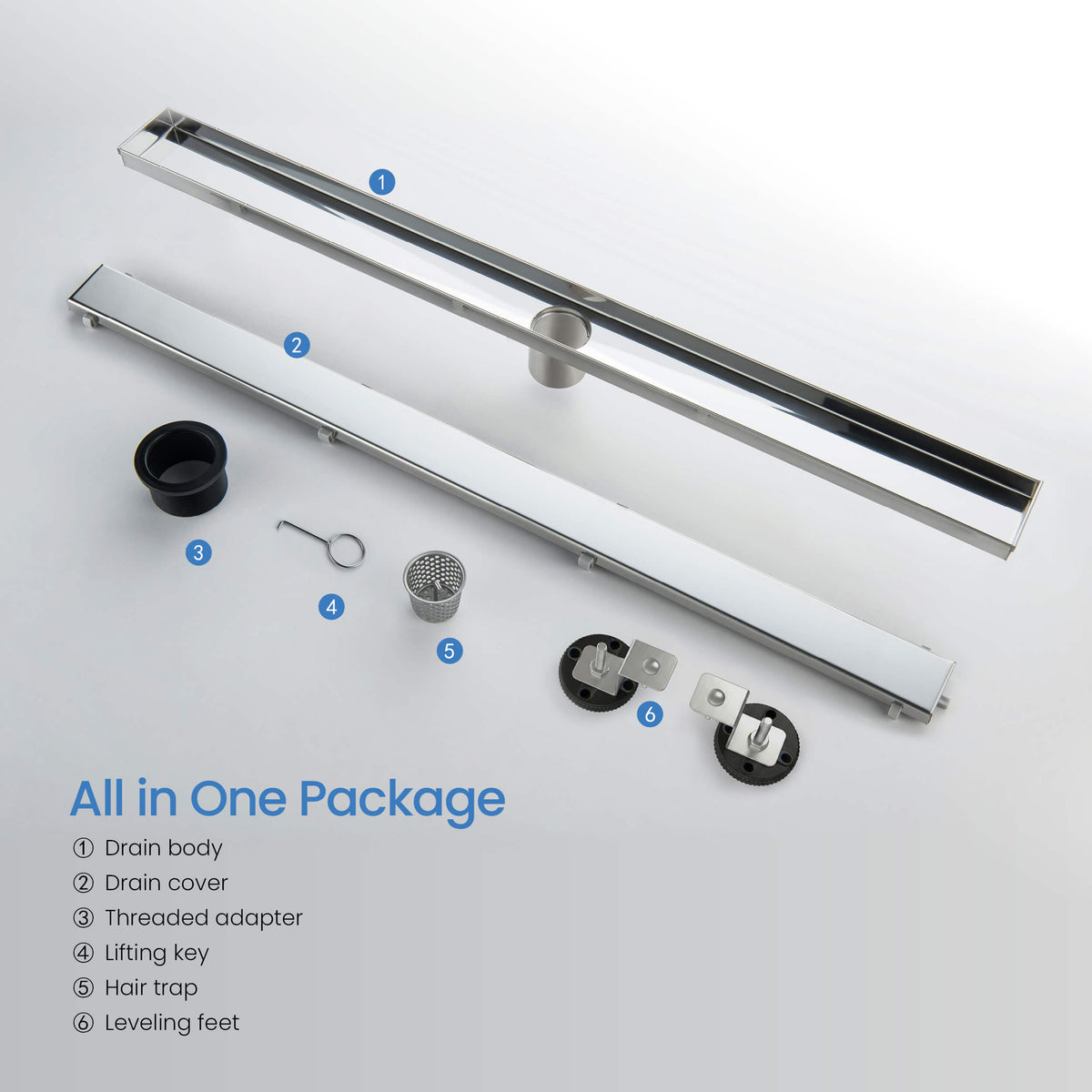 32 inch Tile-in Linear Shower Drain - CFD-3201