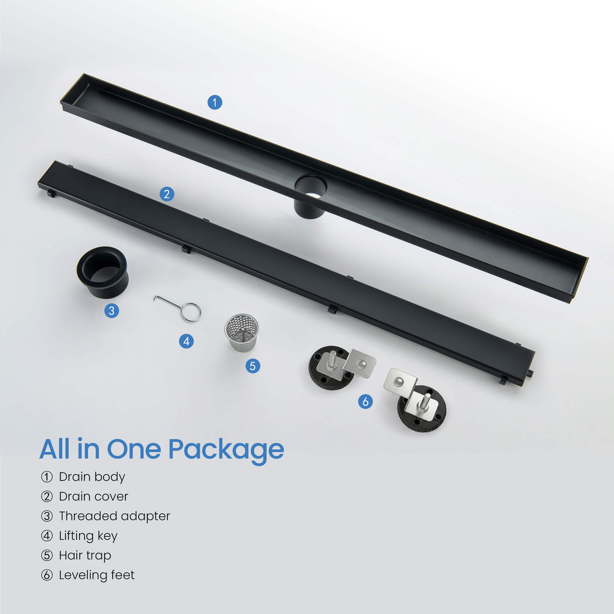32 inch Tile-in Linear Shower Drain - CFD-3201