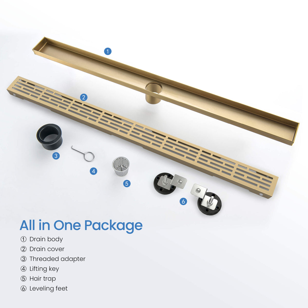 32 inch Linear Shower Drain - CFD-3202