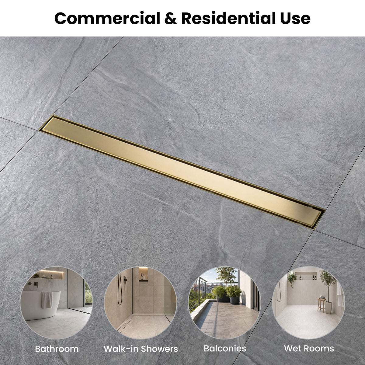 36 inch Tile-in Linear Shower Drain - CFD-3601