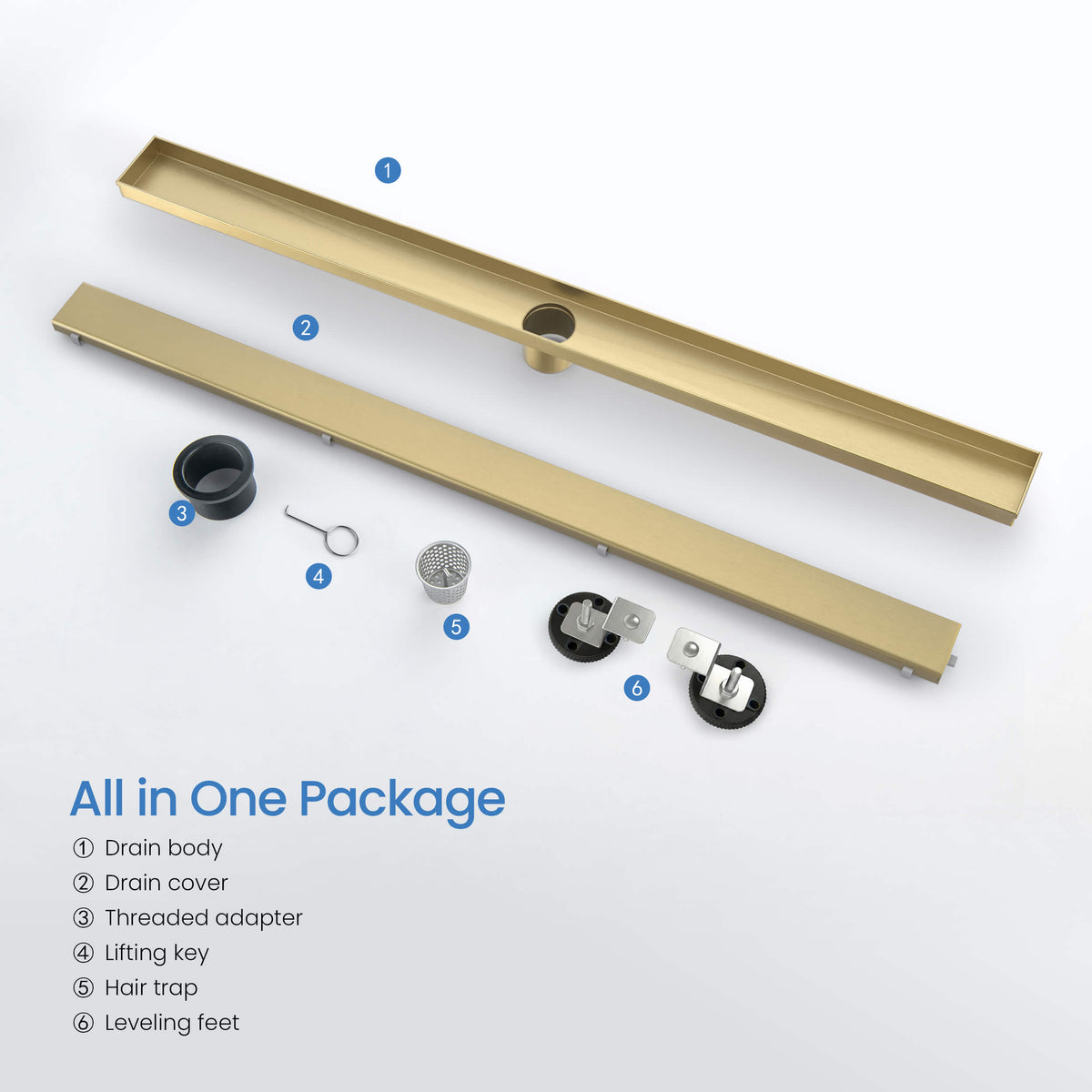 36 inch Tile-in Linear Shower Drain - CFD-3601