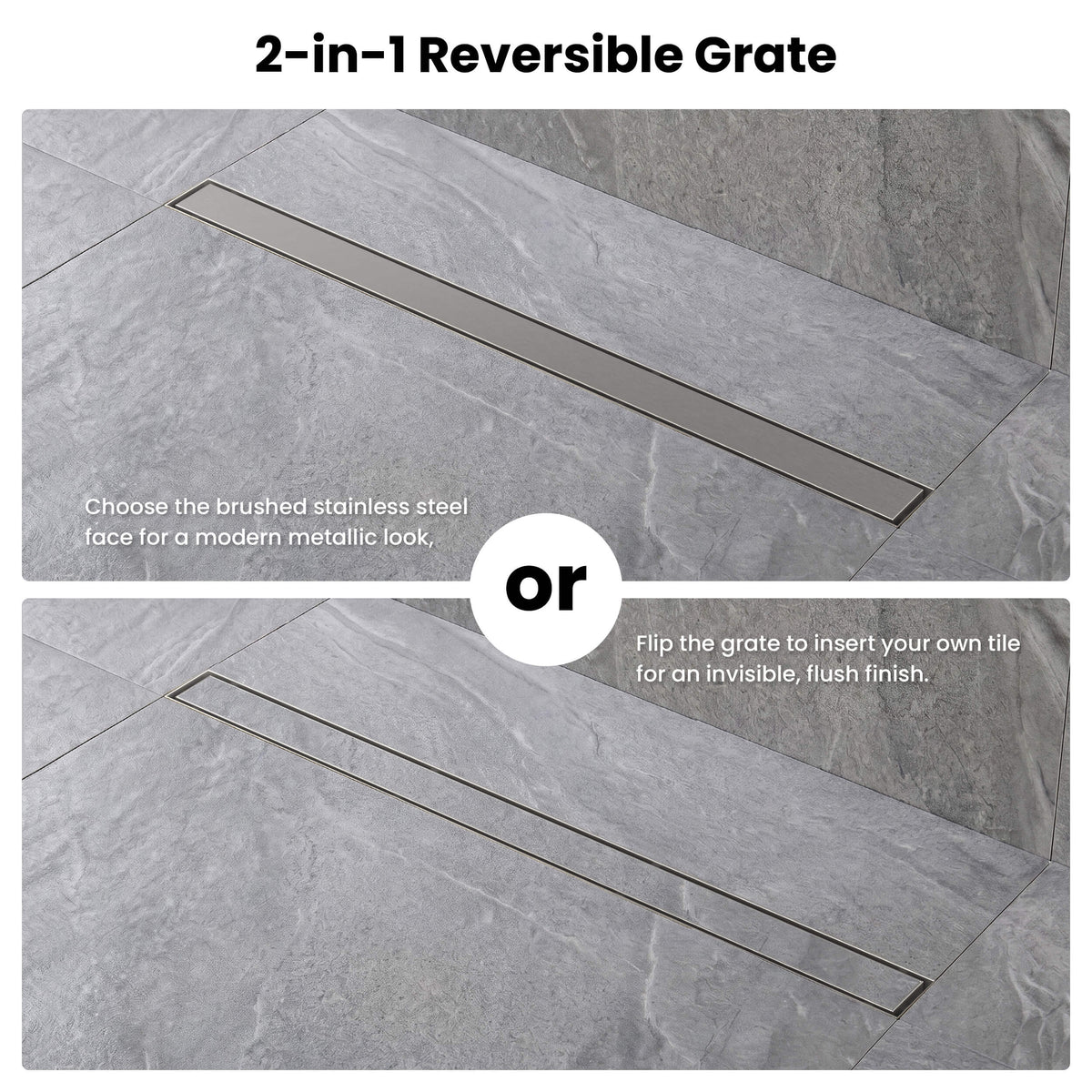 36 inch Tile-in Linear Shower Drain - CFD-3601