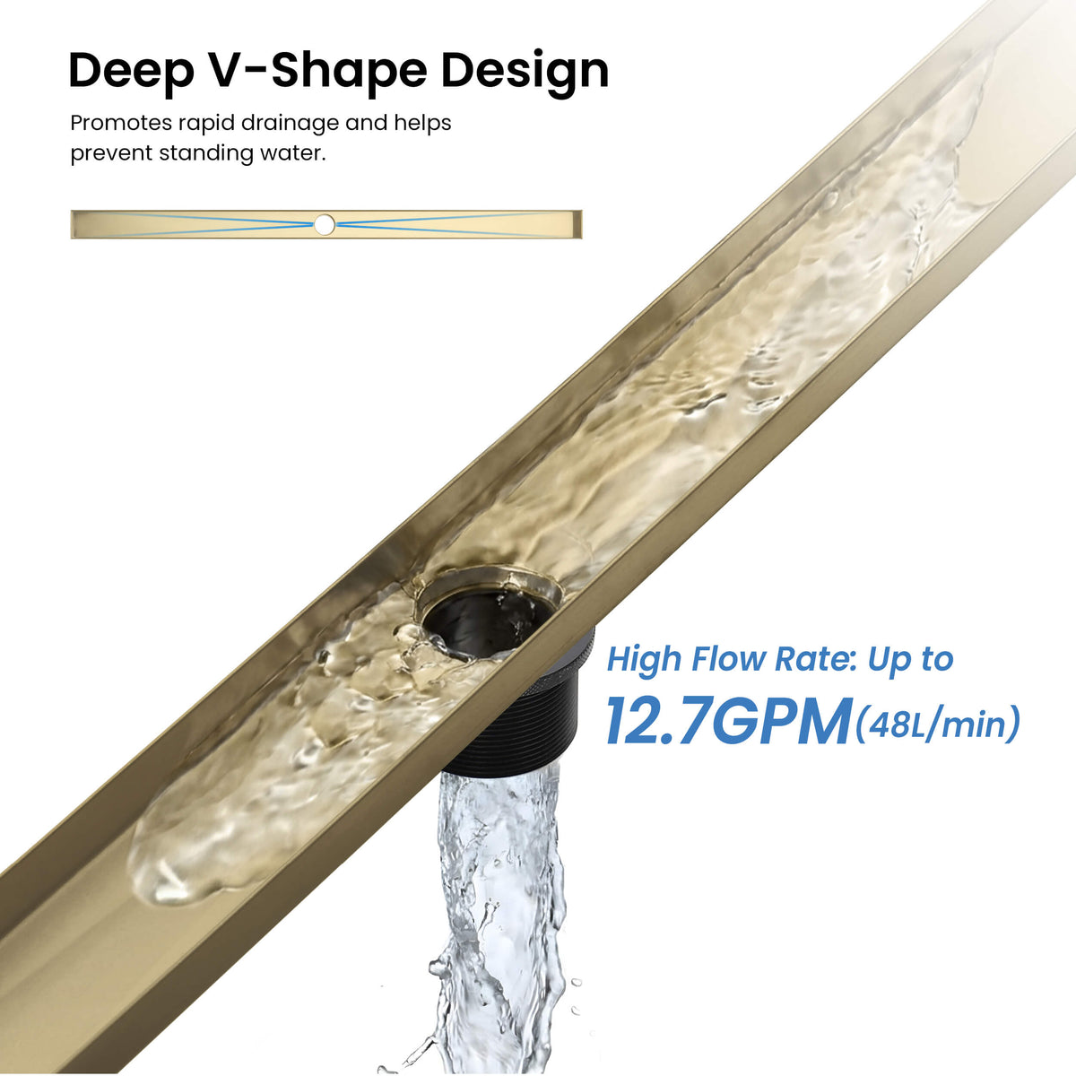 48 inch Tile-in Linear Shower Drain - CFD-4801