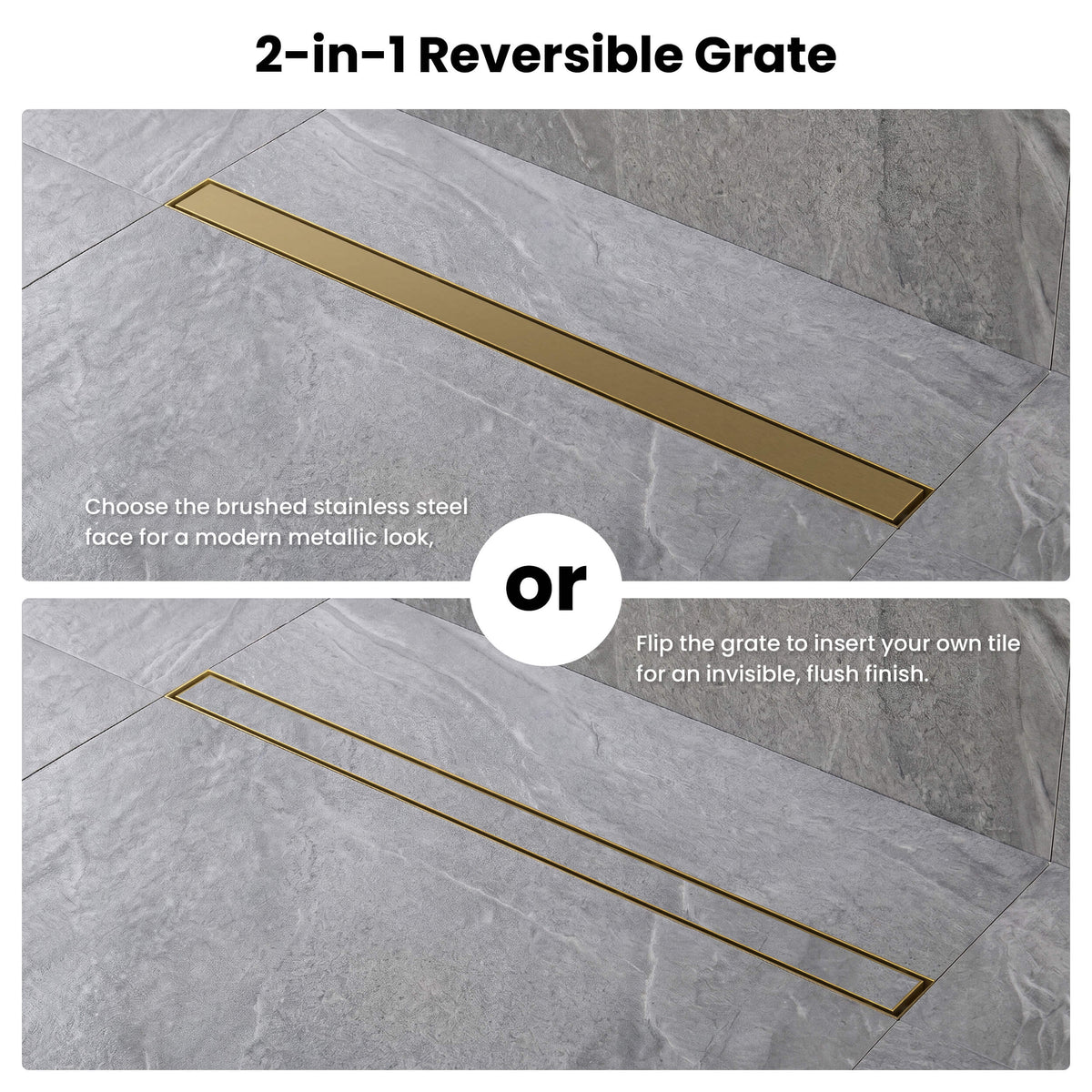 48 inch Tile-in Linear Shower Drain - CFD-4801
