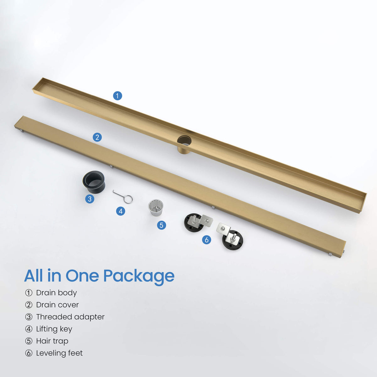48 inch Tile-in Linear Shower Drain - CFD-4801