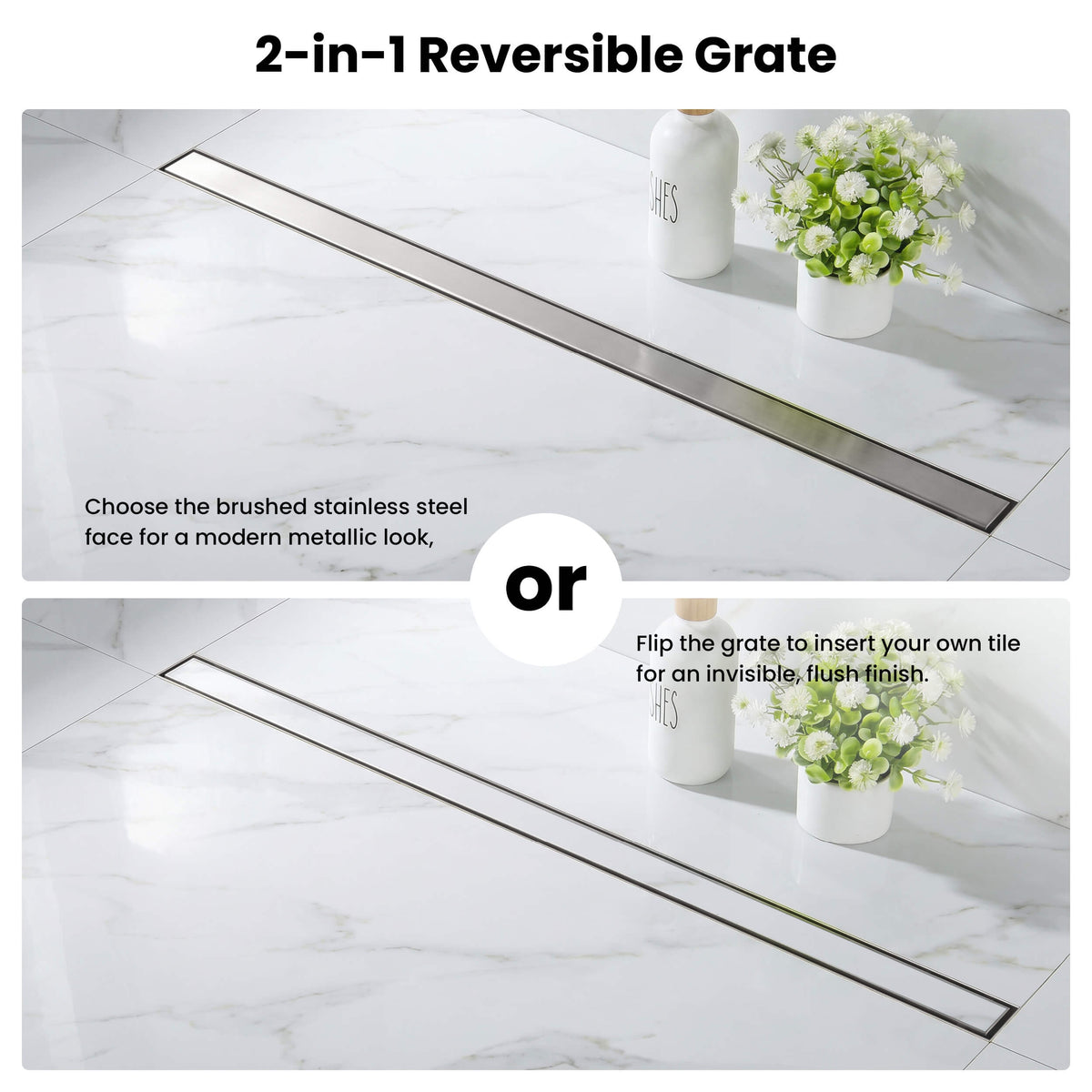 48 inch Tile-in Linear Shower Drain - CFD-4801