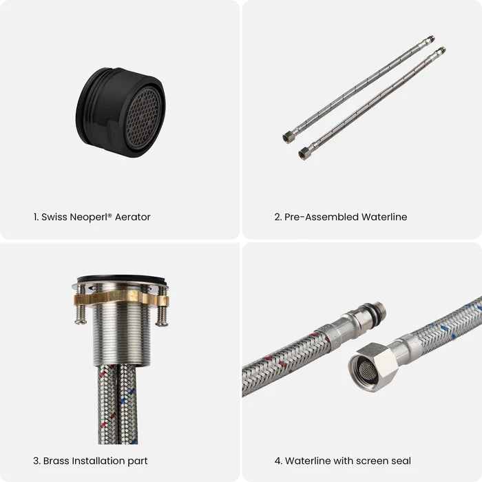 Quadra Brass Single Handle Bathroom Vessel Sink Faucet - CBF-1003