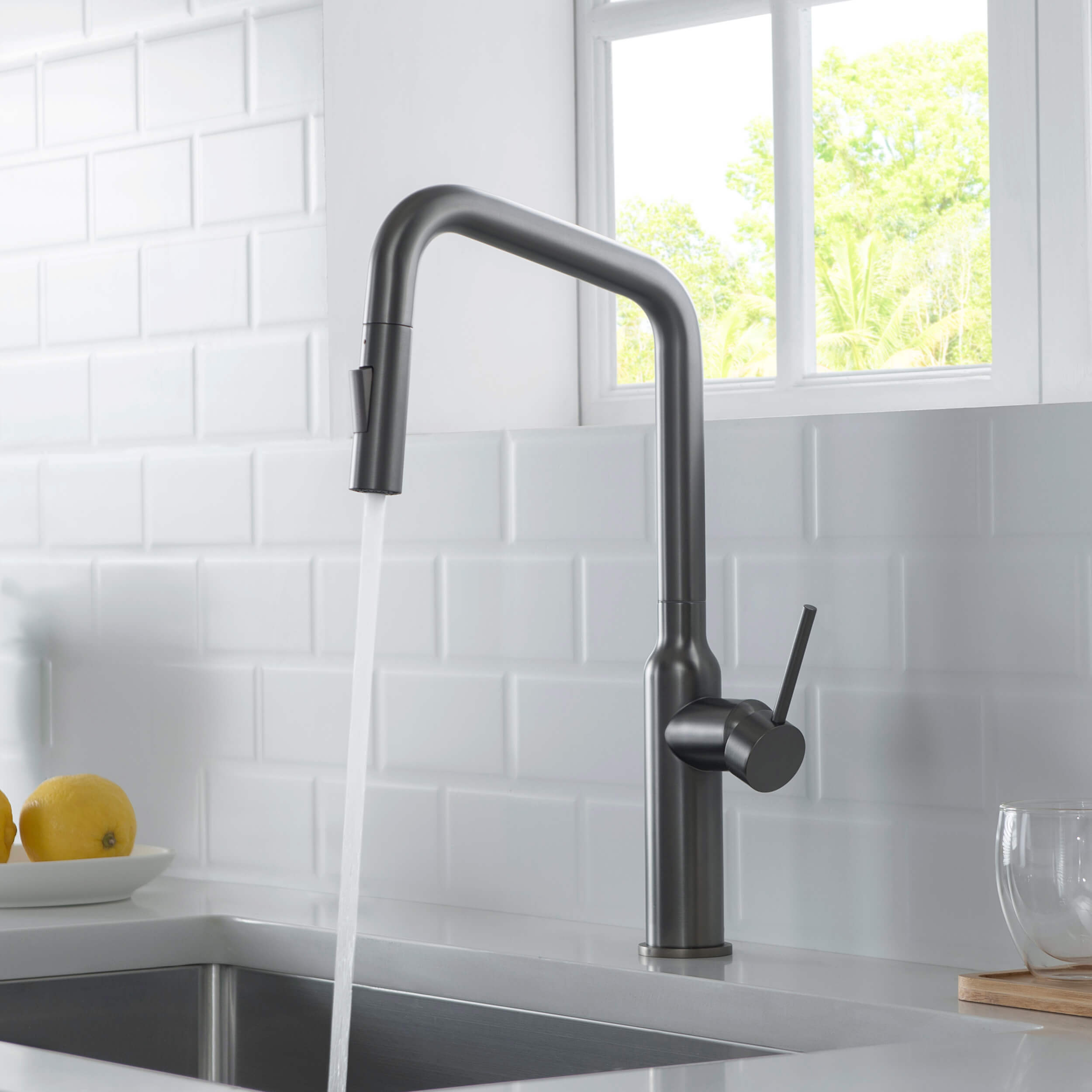 Tampa Single Handle Pull Down Kitchen Sink Faucet - CKF-2007
