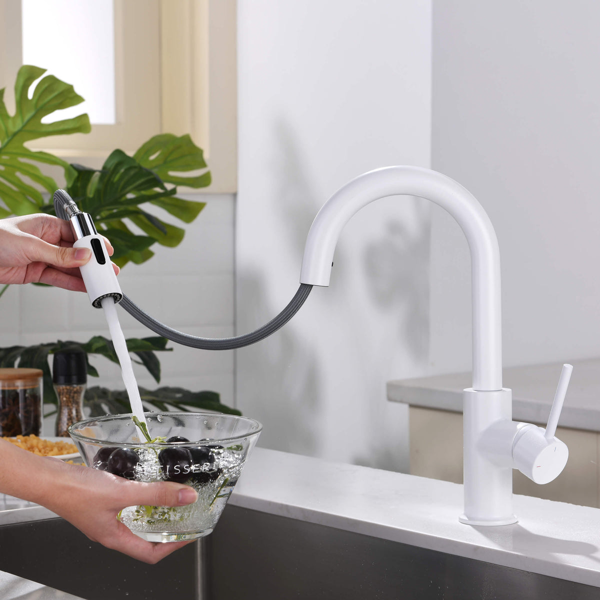 Halo Single Handle Pull Down Kitchen & Bar Sink Faucet - CKF-2011
