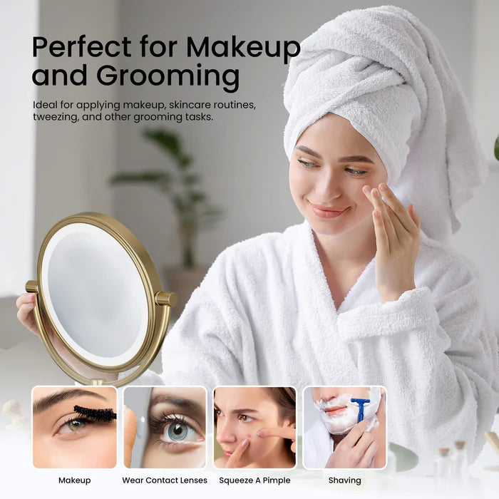 Halo LED Wall Mount Magnifying Makeup Mirror CMM-101