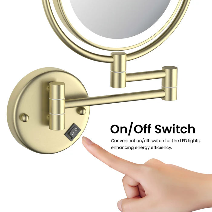 Halo LED Wall Mount Magnifying Makeup Mirror CMM-101