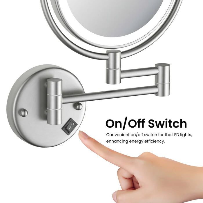 Halo LED Wall Mount Magnifying Makeup Mirror CMM-101