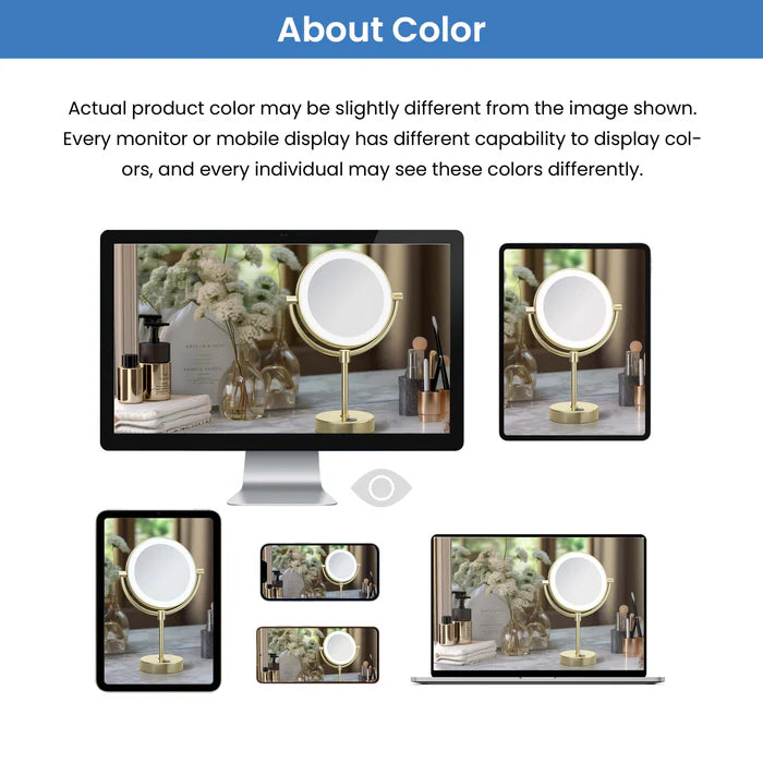 Halo LED Wall Mount Magnifying Makeup Mirror CMM-101