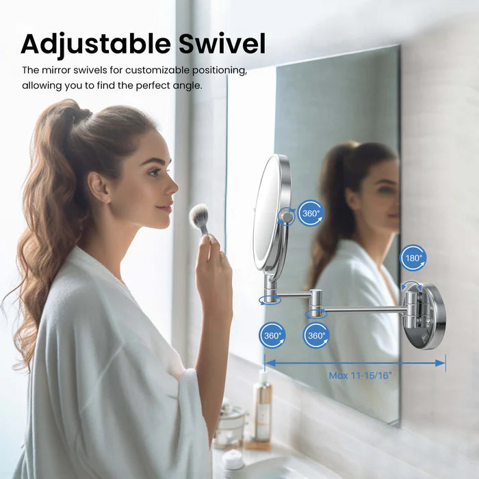 Halo LED Wall Mount Magnifying Makeup Mirror CMM-101