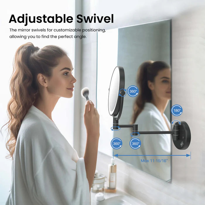 Halo LED Wall Mount Magnifying Makeup Mirror CMM-101