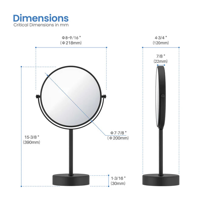 Halo Free Standing Magnifying Makeup Mirror CMM-103
