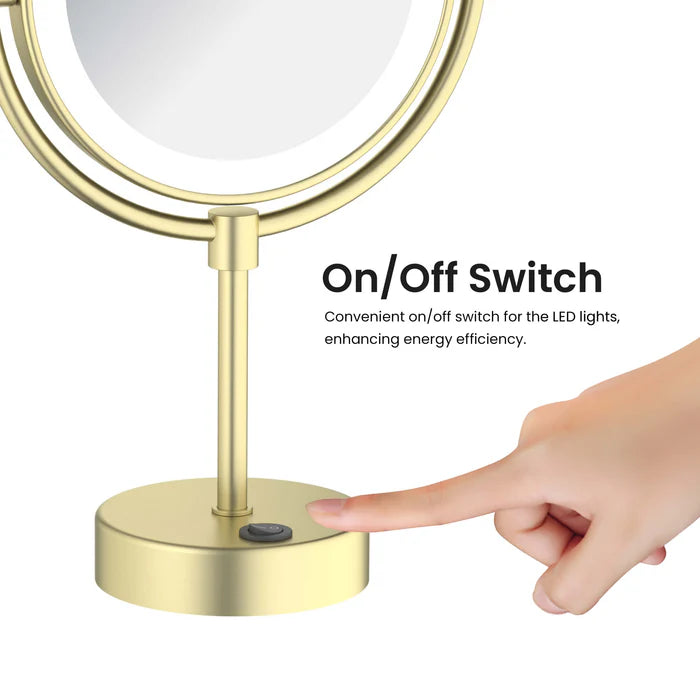 Halo LED Free Standing Magnifying Makeup Mirror - CMM-104
