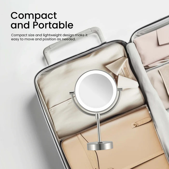 Halo LED Free Standing Magnifying Makeup Mirror - CMM-104