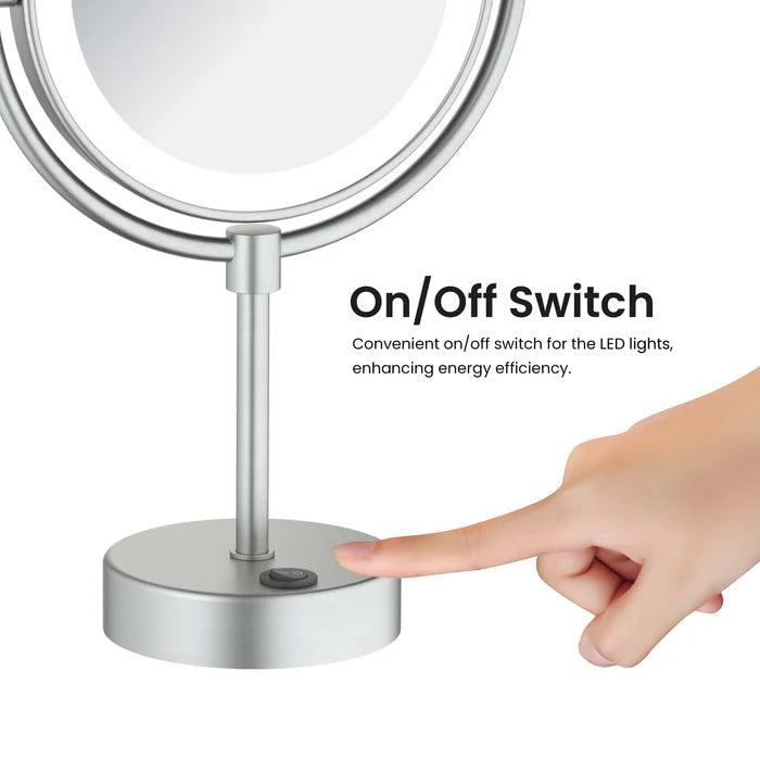 Halo LED Free Standing Magnifying Makeup Mirror - CMM-104