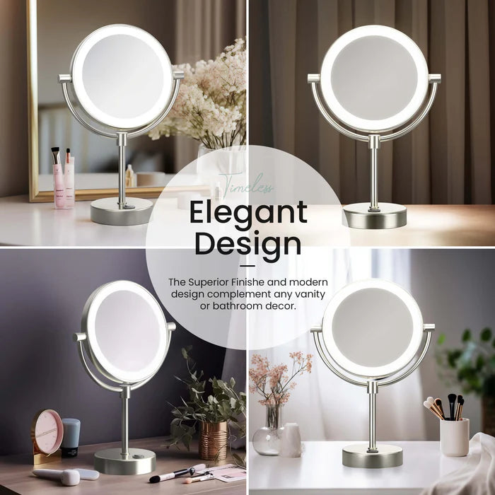 Halo LED Free Standing Magnifying Makeup Mirror - CMM-104