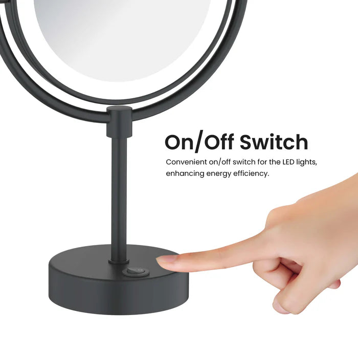 Halo LED Free Standing Magnifying Makeup Mirror - CMM-104