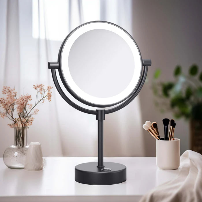 Halo LED Free Standing Magnifying Makeup Mirror - CMM-104