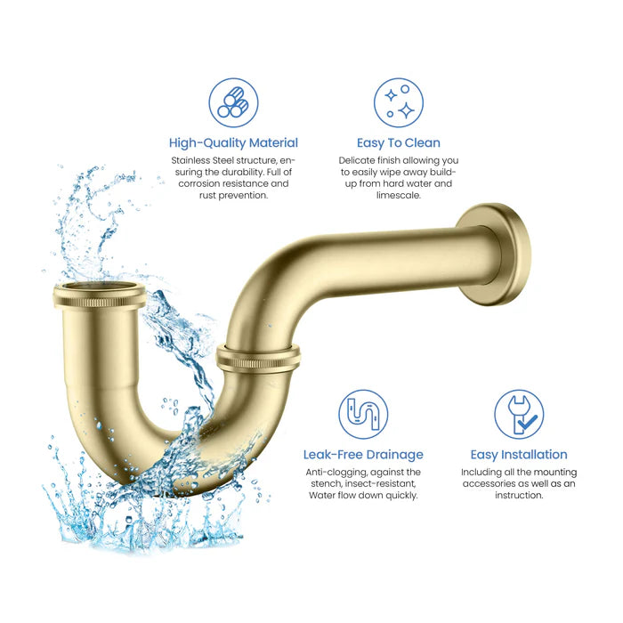 Casa Bathroom Sink Decorative P-Trap - PT-101