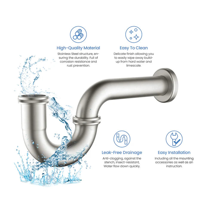 Casa Bathroom Sink Decorative P-Trap - PT-101