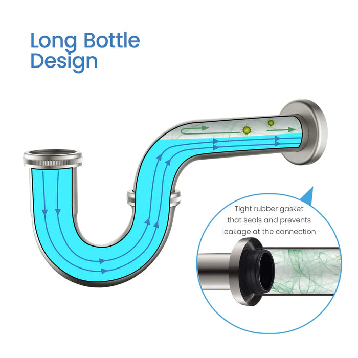 Casa Bathroom Sink Decorative P-Trap - PT-101