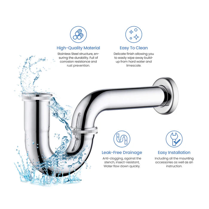 Casa Bathroom Sink Decorative P-Trap - PT-101