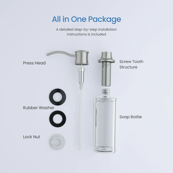 Kitchen Lead Free Solid Brass Construction Soap Dispenser - SD-101