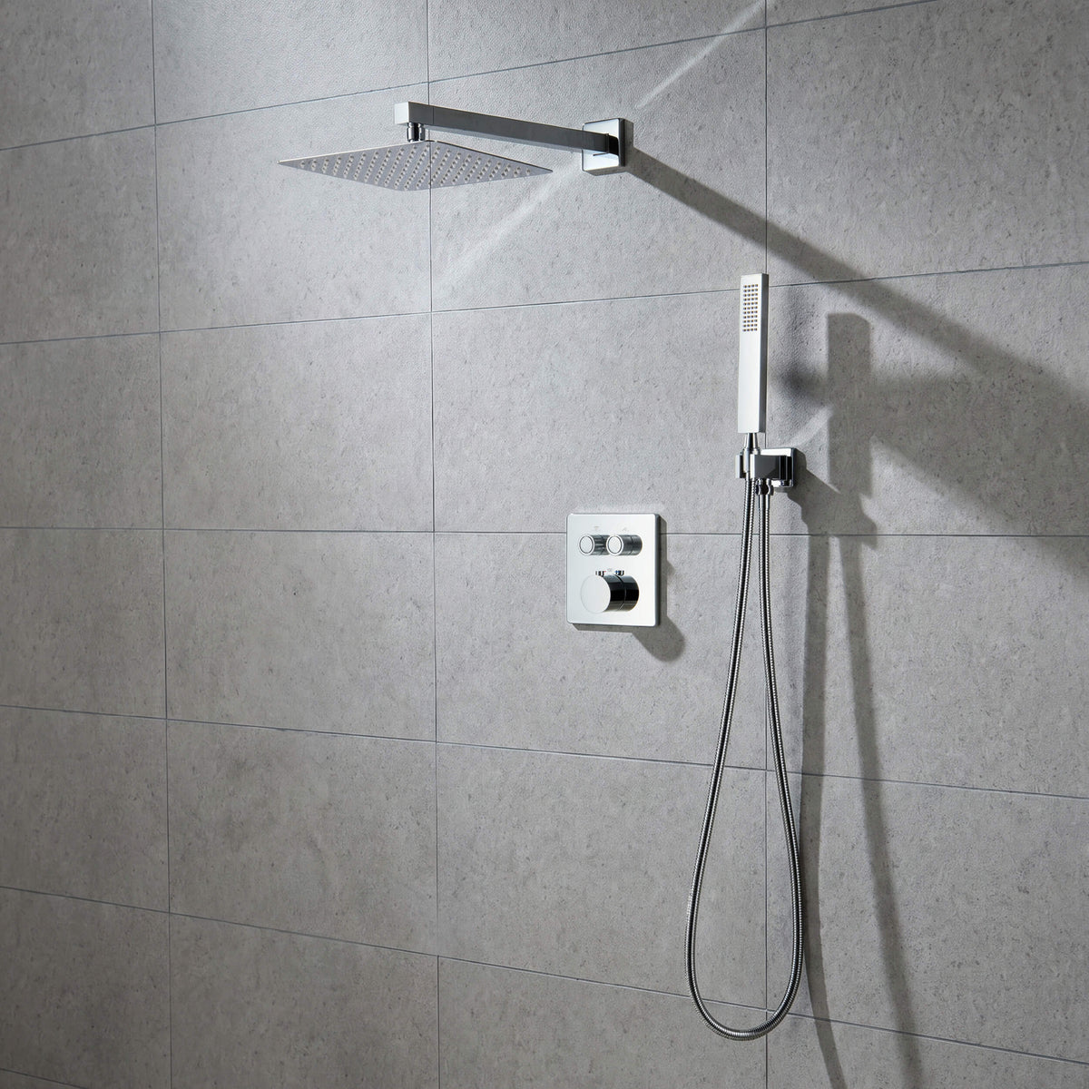 Quadra 2-Function Thermostatic Complete Shower Faucet Set - CSF-4024