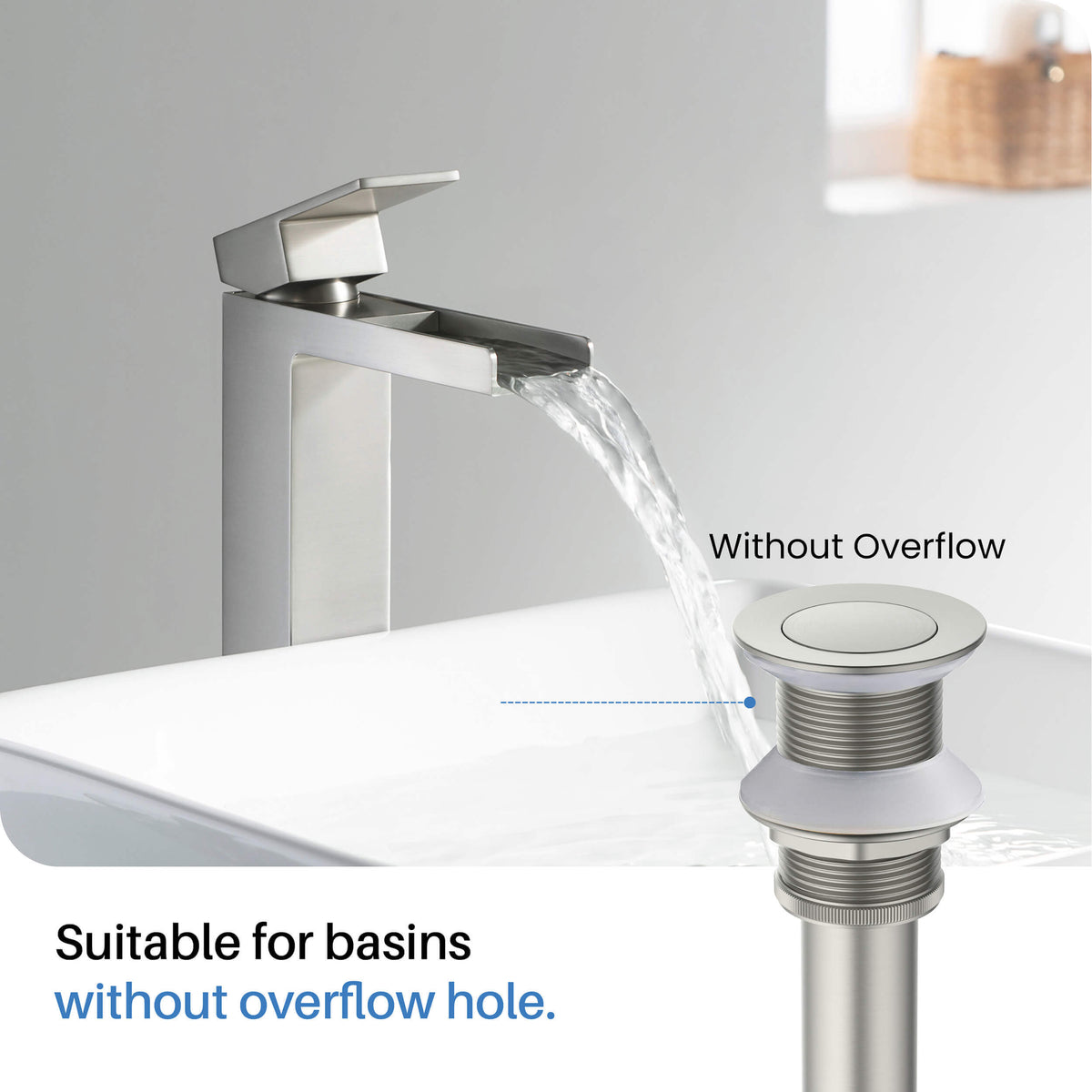 Quadra Brass Single Handle Bathroom Vessel Sink Faucet - CBF-1003