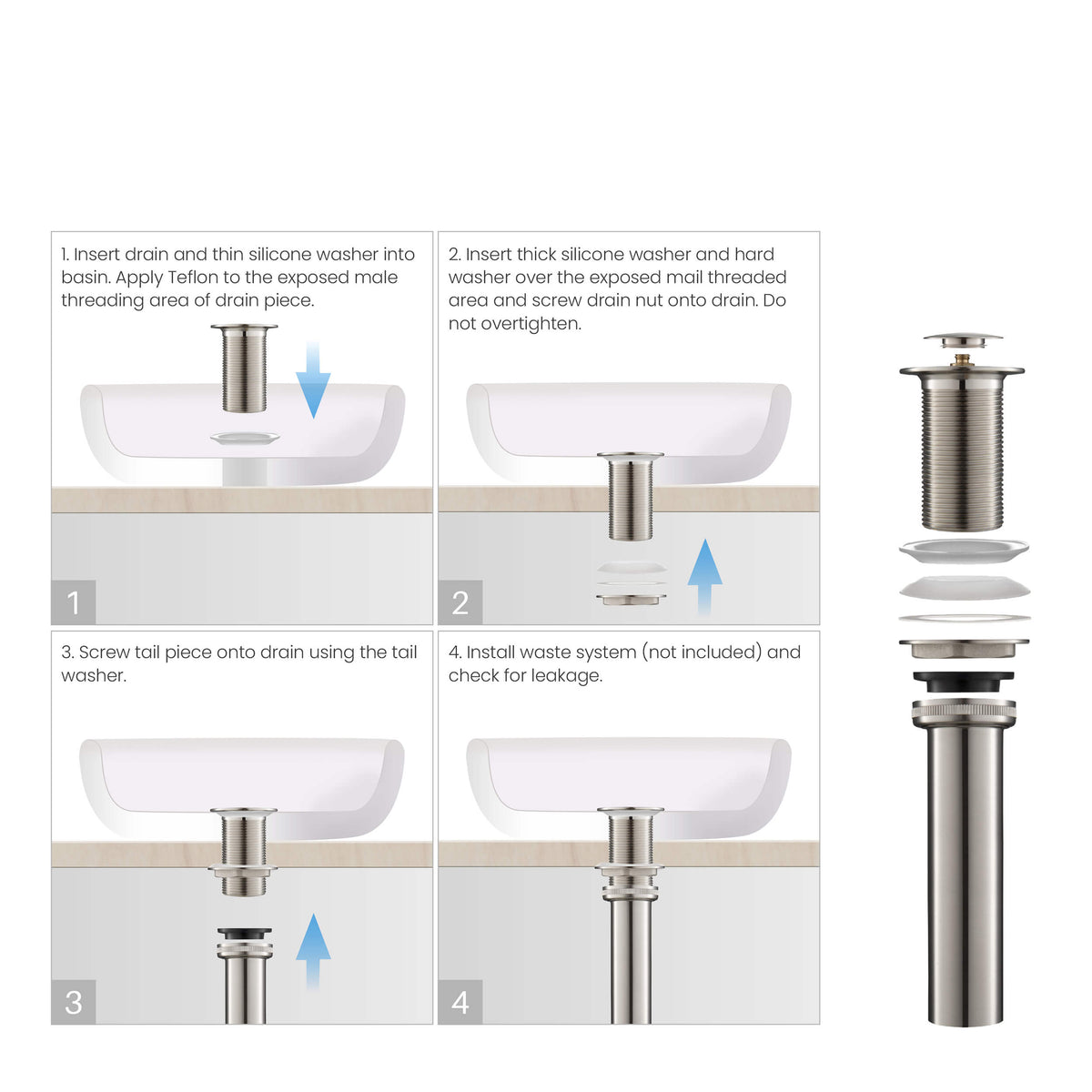 Quadra Brass Single Handle Bathroom Vessel Sink Faucet - CBF-1003