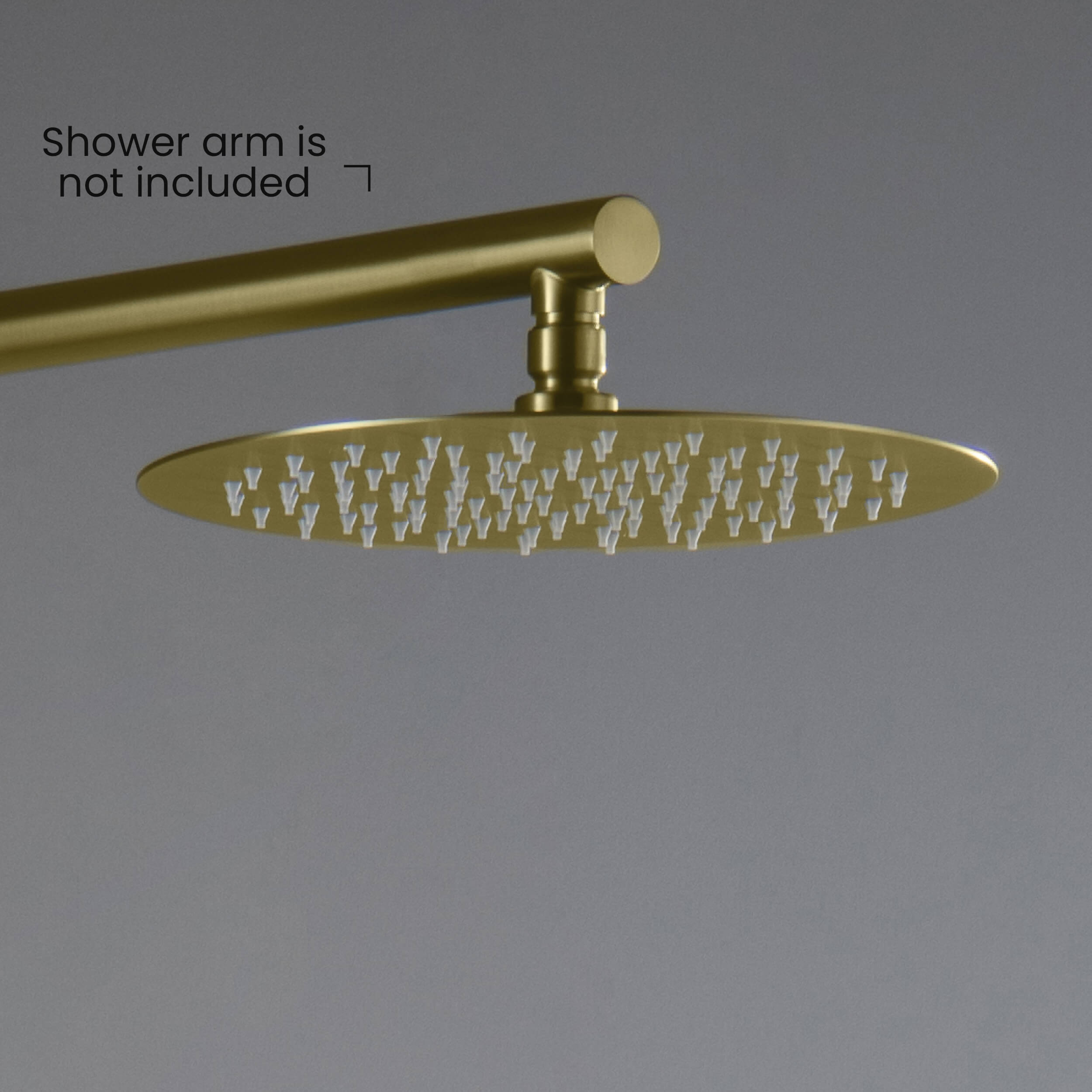 Halo 10" Metal Rain Shower Head 2mm Ultra Thin Profile  - RS100