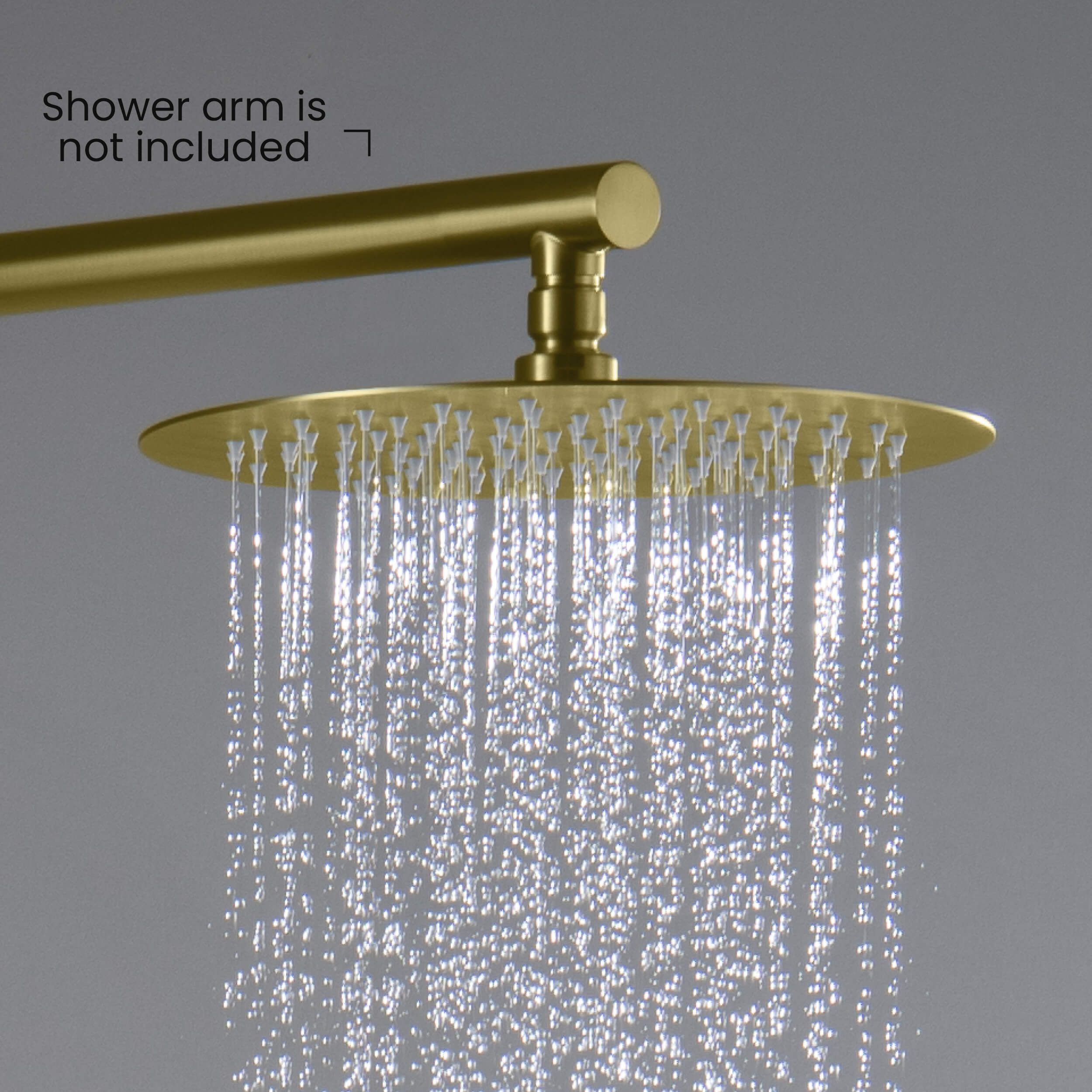 Halo 10" Metal Rain Shower Head 2mm Ultra Thin Profile  - RS100