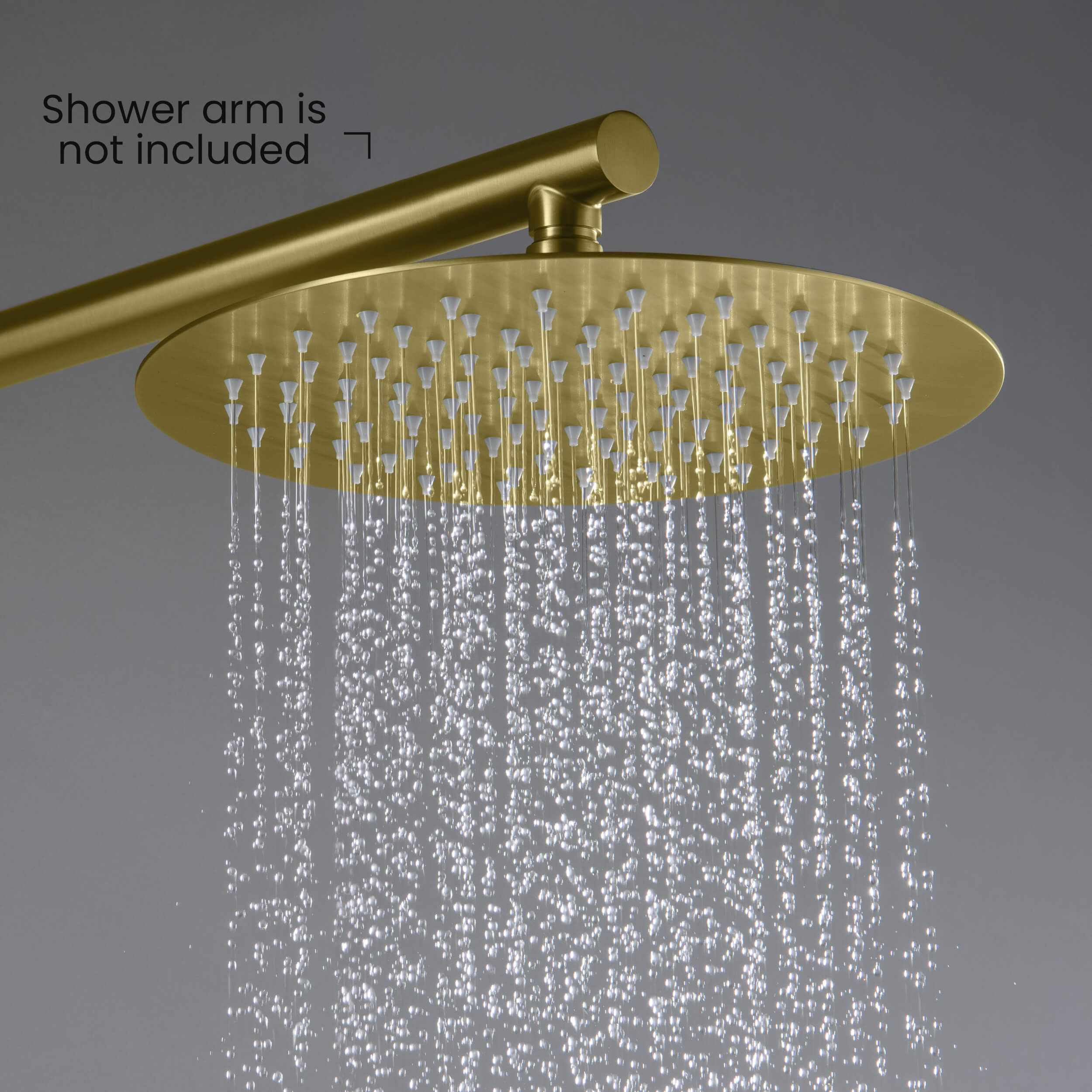 Halo 10" Metal Rain Shower Head 2mm Ultra Thin Profile  - RS100