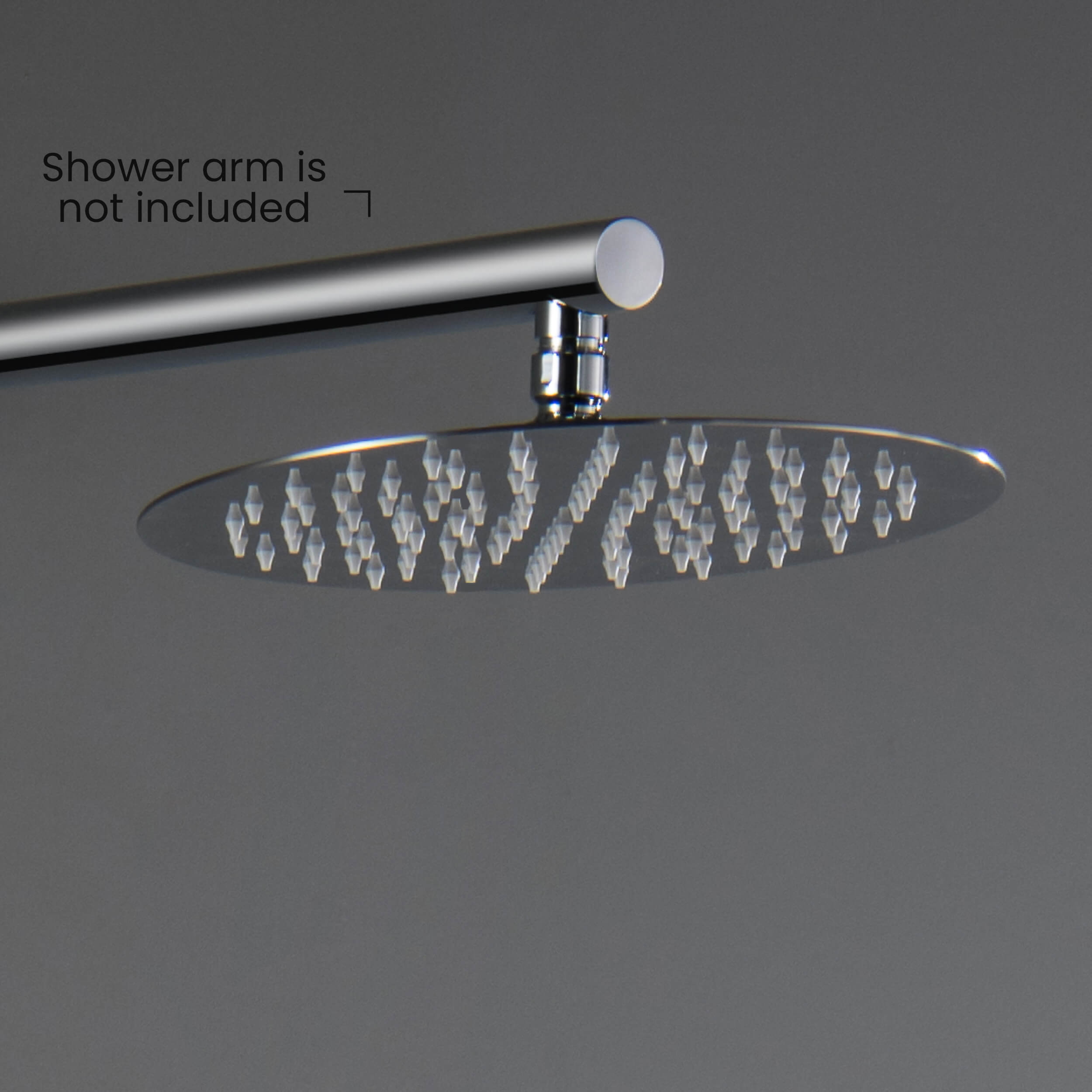 Halo 10" Metal Rain Shower Head 2mm Ultra Thin Profile  - RS100