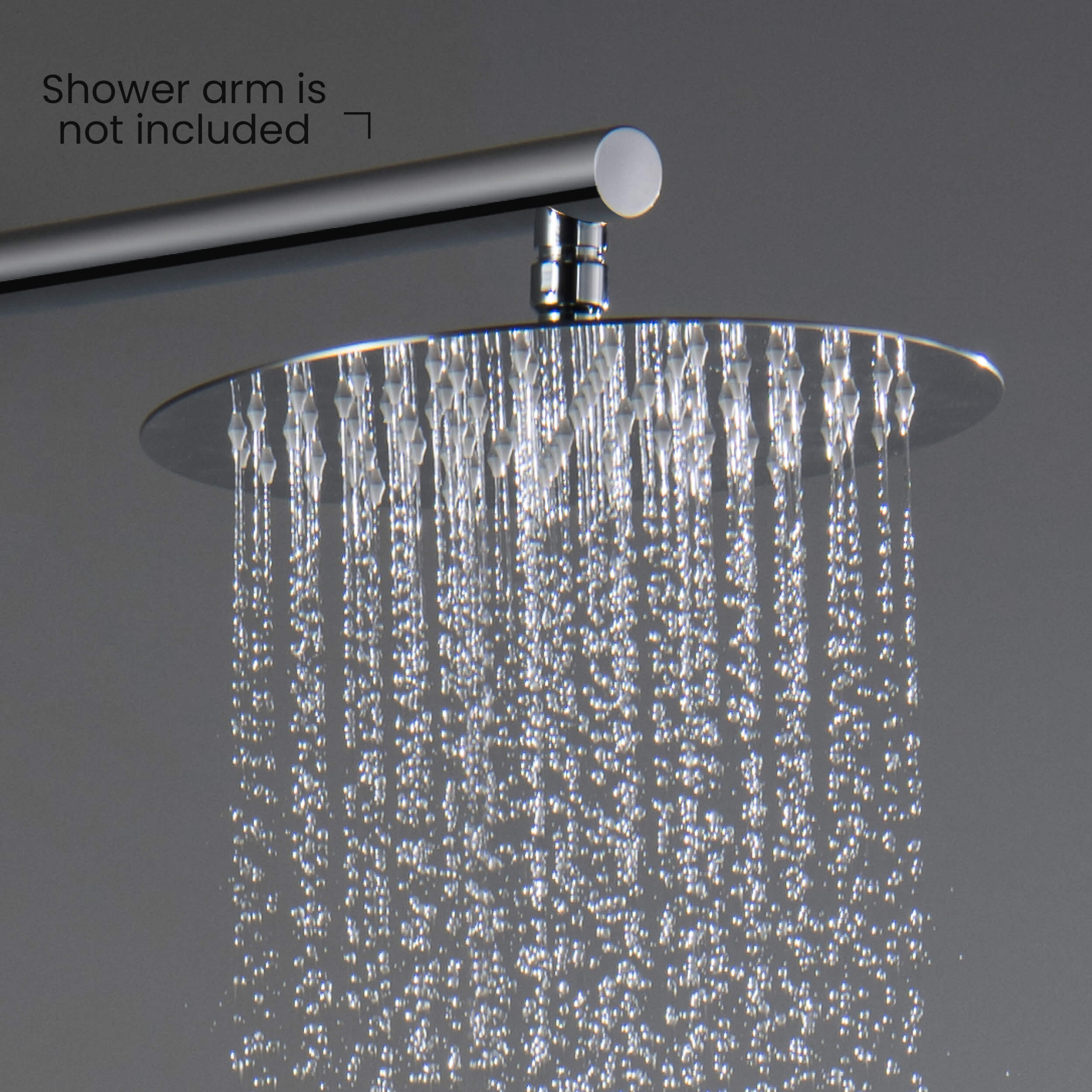 Halo 10" Metal Rain Shower Head 2mm Ultra Thin Profile  - RS100