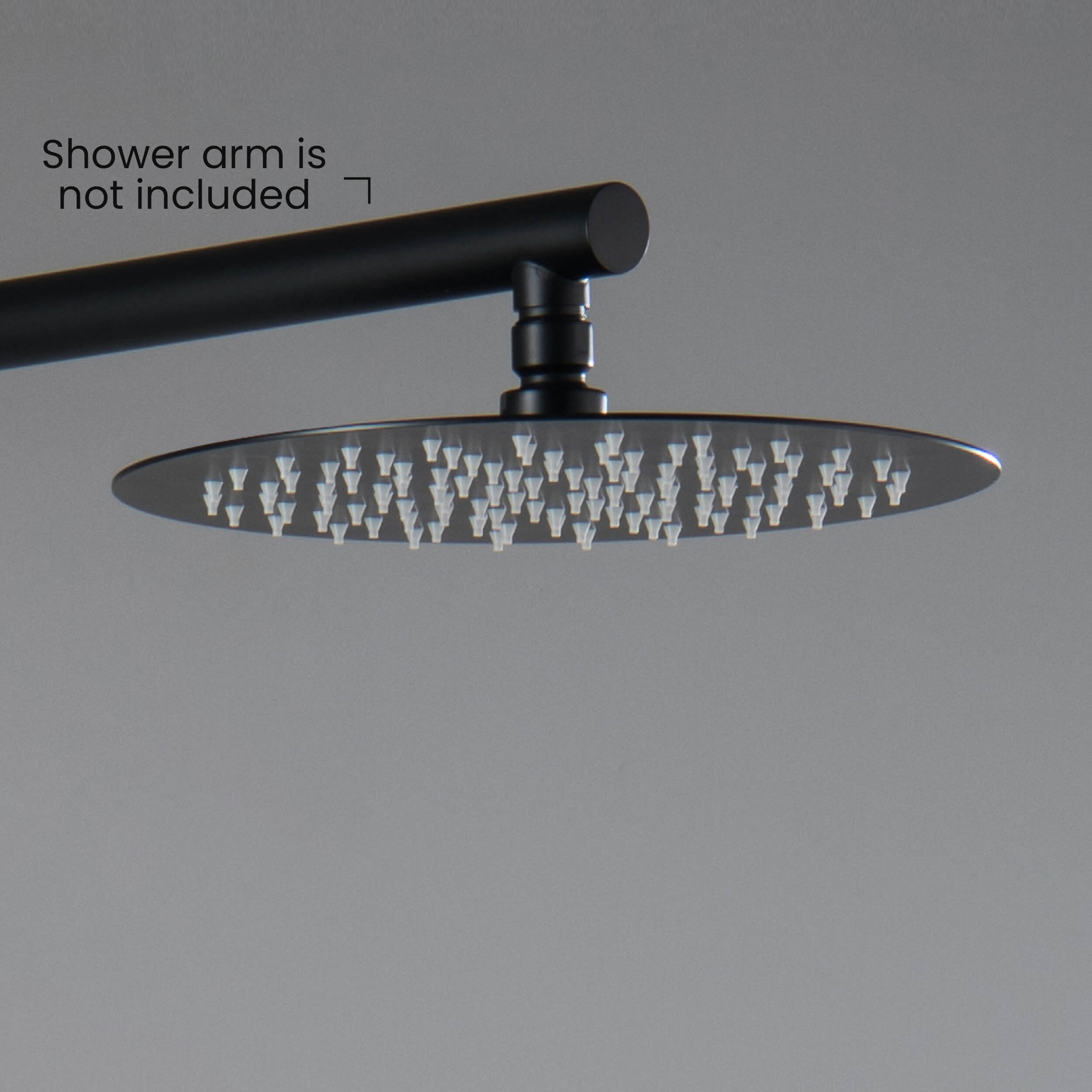 Halo 10" Metal Rain Shower Head 2mm Ultra Thin Profile  - RS100