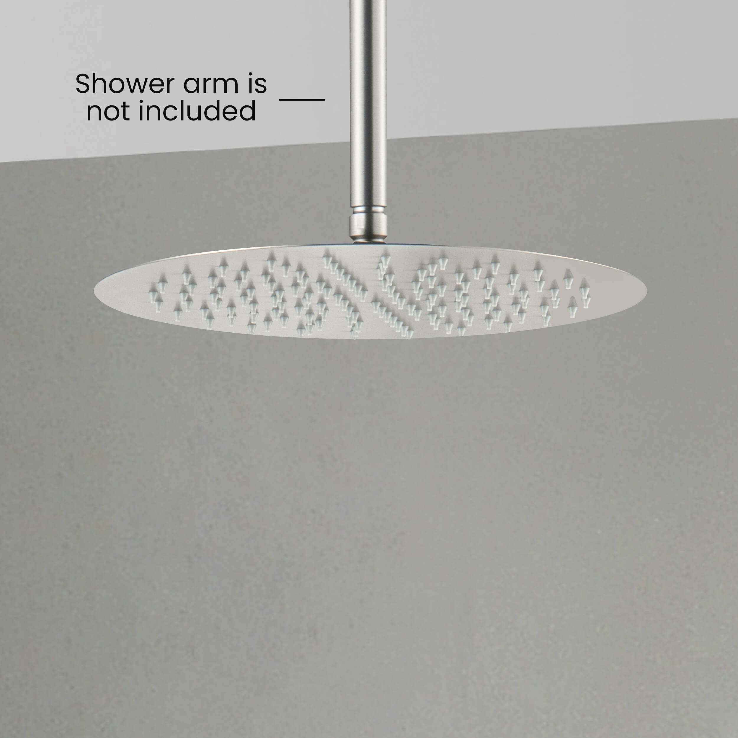 Halo 12" Metal Rain Shower Head 2mm Ultra Thin Profile  - RS102