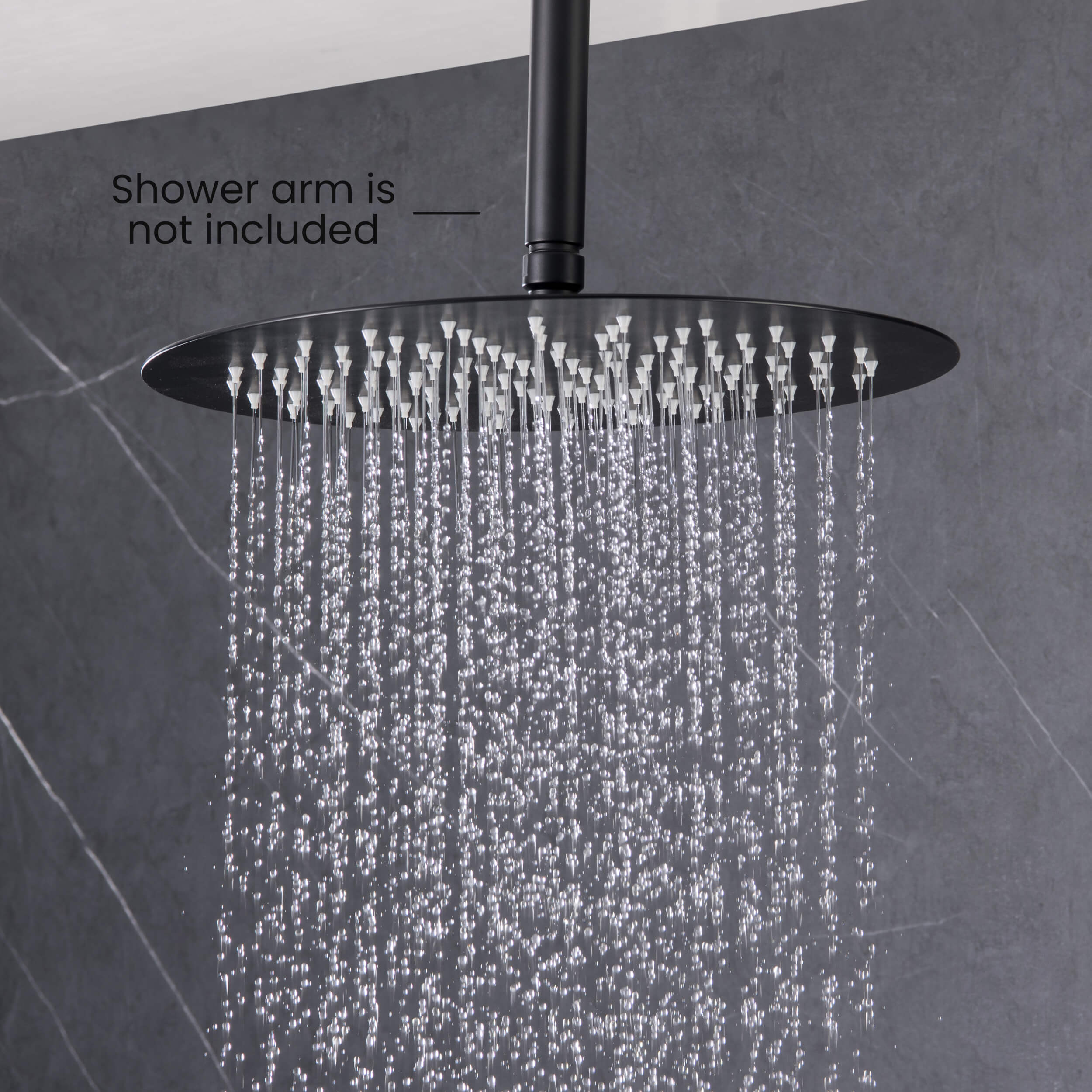 Halo 12" Metal Rain Shower Head 2mm Ultra Thin Profile  - RS102