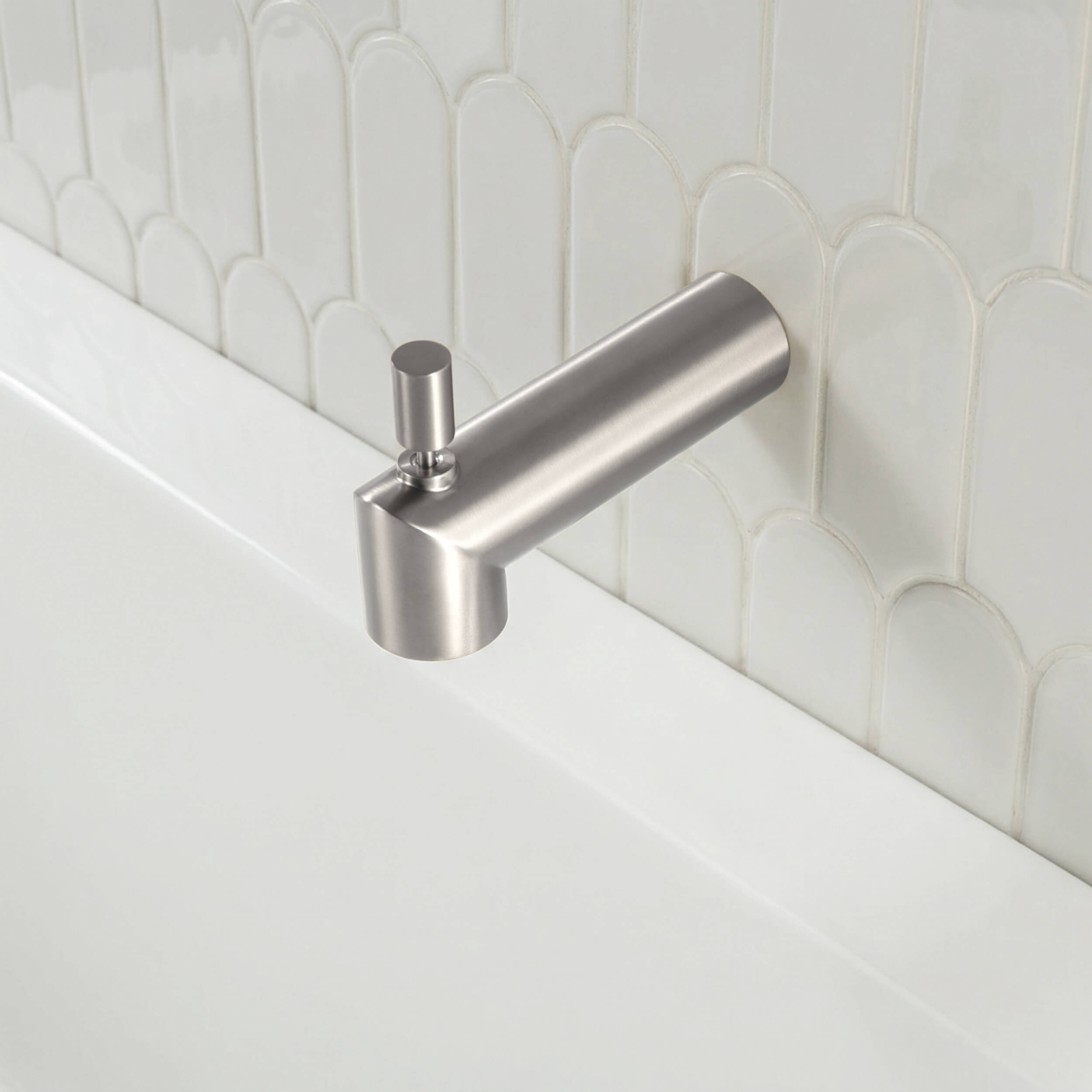 Halo Wall Mounted 1/2" Slip-On Tub Spout with Diverter - TS102