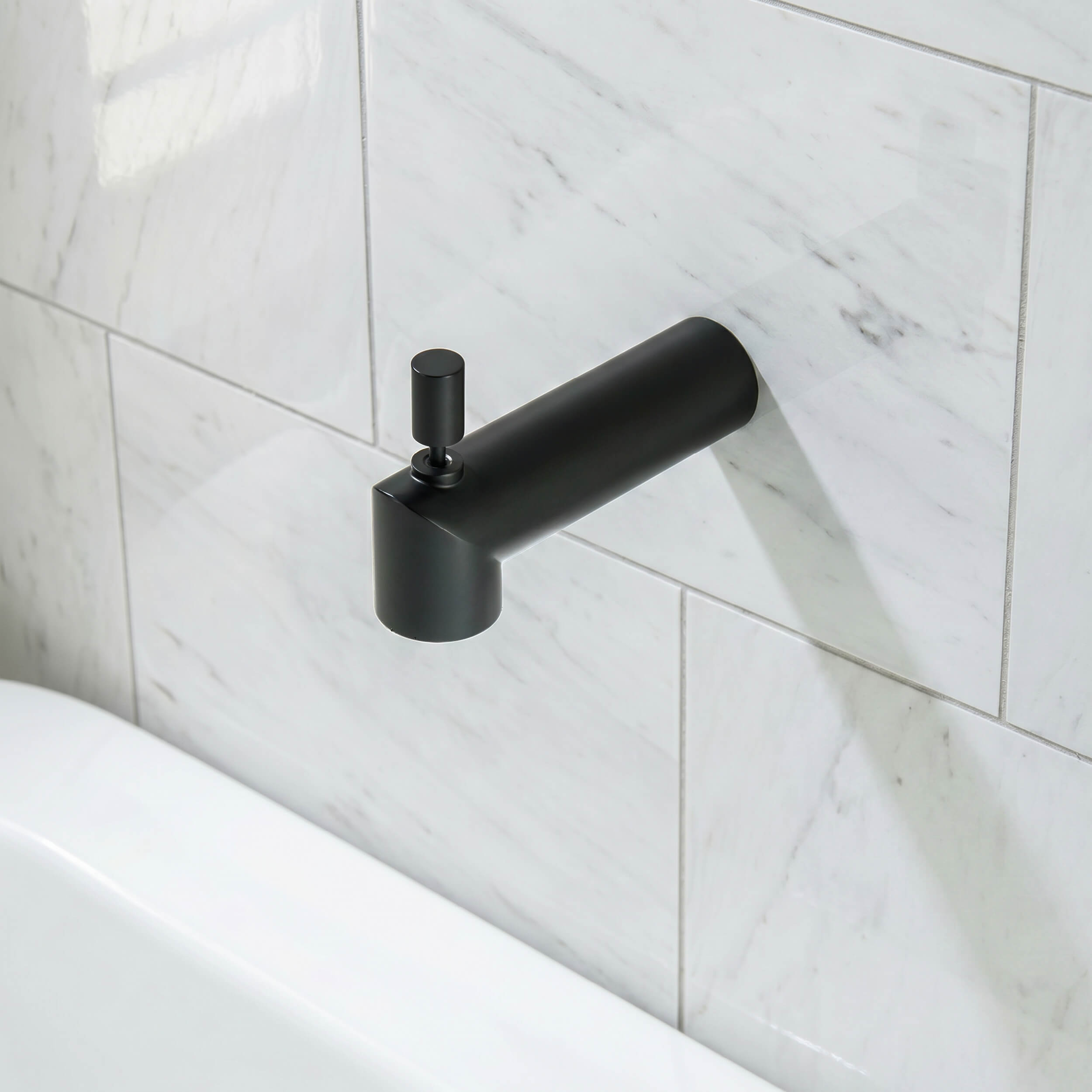 Halo Wall Mounted 1/2" Slip-On Tub Spout with Diverter - TS102