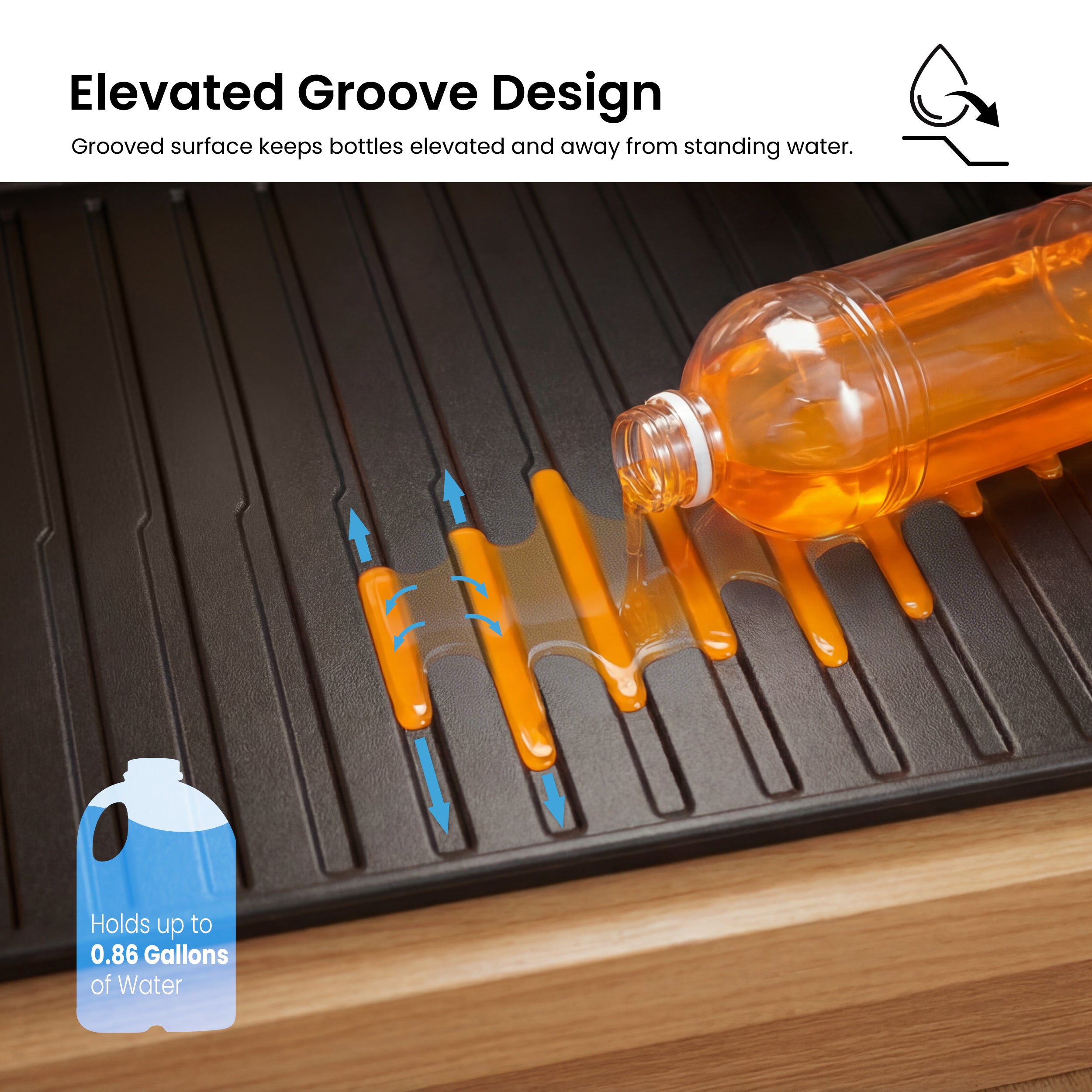 Premium Waterproof Under Sink Mat – 28" × 22"